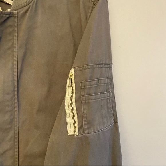 Zara Men’s Khaki Green Long Fit Military Coat – Size Large GUC - Picture 10 of 16